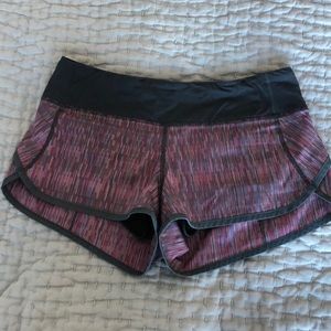 Lululemon running shorts size 6